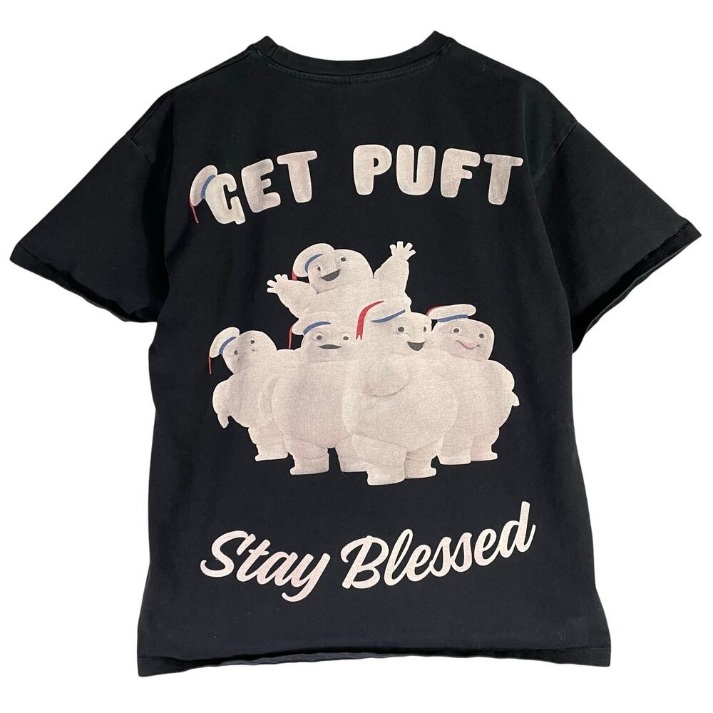 EHPLabs x Ghostbusters Mini Pufts Get Puft Stay Blessed Black Graphic Tee Mens S